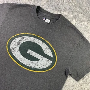 Green Bay Packers Shirt Mens Small Gray Short Sleeve Crew Neck NFL Football Tee - Picture 1 of 9