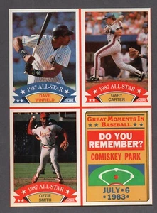 1988 Score Wax Box Bottom Uncut Winfield Carter Smith - Picture 1 of 2