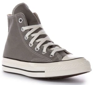 Converse A05584C Spannfutter 70 Hi Top Schnürung Canvas Trainer grau UK 6 - 12 - Bild 1 von 12