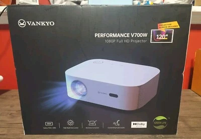 VANKYO Performance V700W 1080P HD Projector Video BRAND NEW - Image 1 of 4