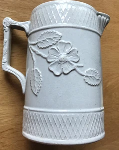 Antique Retro Vintage Real Ale Jug Pitcher Floral Design Ceramic Made In England - Picture 1 of 12
