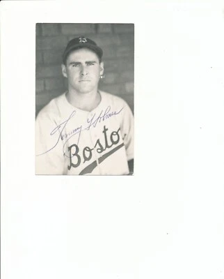 tommy holmes autograph jim rowe postcard 2 w.s 2 a.s games dec 2008 - Image 1 of 2