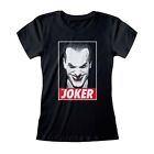 S Batman - Joker  Black Fitted T-Shirt - Small - Womens - New Fitted - M777z