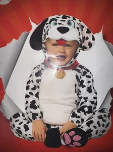 Toddler Dalmatian Puppy Costume Kids Boys Girls Baby Dog Suit Sz.T1 12-18 Mo. - Picture 1 of 10