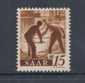 Saar Mi 212ZG MNH. 1947 Workers, Printed on Gum Side - Picture 1 of 1