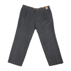 NWT Tommy Bahama Pants Havana Herringbone Khaki Ink New Pleat Silk 40X30 - Picture 1 of 9