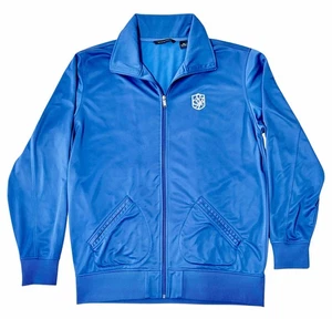 Sean John Trainingsjacke Herren 2XL blau Fleece gefüttert Stretch Langarm Full Zip - Bild 1 von 7