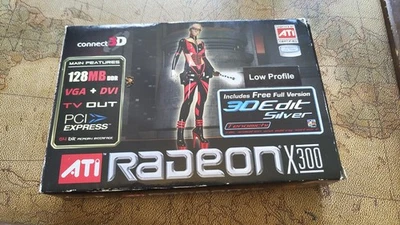 ATI Radeon X300  Graphics Card 128MB 16 PCI-E DVI VGA S-Video - Image 1 of 3