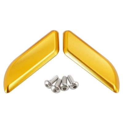 CNC paire bouchons rétroviseurs or pour Ducati 959 1299 Panigale 2015-2019 - Photo 1/4