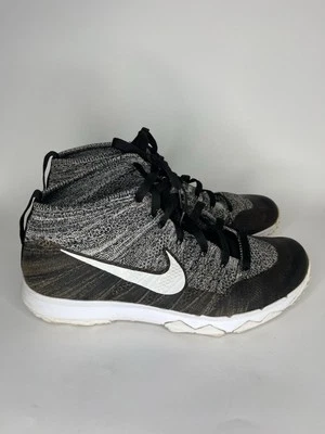 Nike Flyknit Chukka Spikeless Golf Shoes Sneakers 819009-001 Black Grey Sz 11.5 - Image 1 of 4