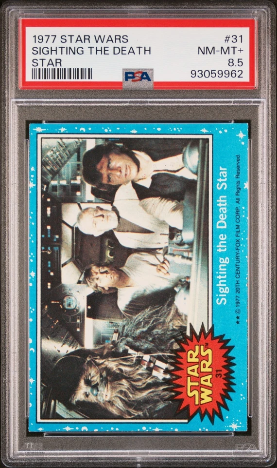 1977 Topps Star Wars Series 1 Sighting the Death Star #31 PSA 8.5 - POP 6! - image 1 of 2