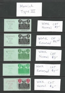 STATE OHIO SALES TAX PREPAID REVENUES w/ RECEIPT TYPE 3 MERRICK STUDY CAT $21.50 - Picture 1 of 1