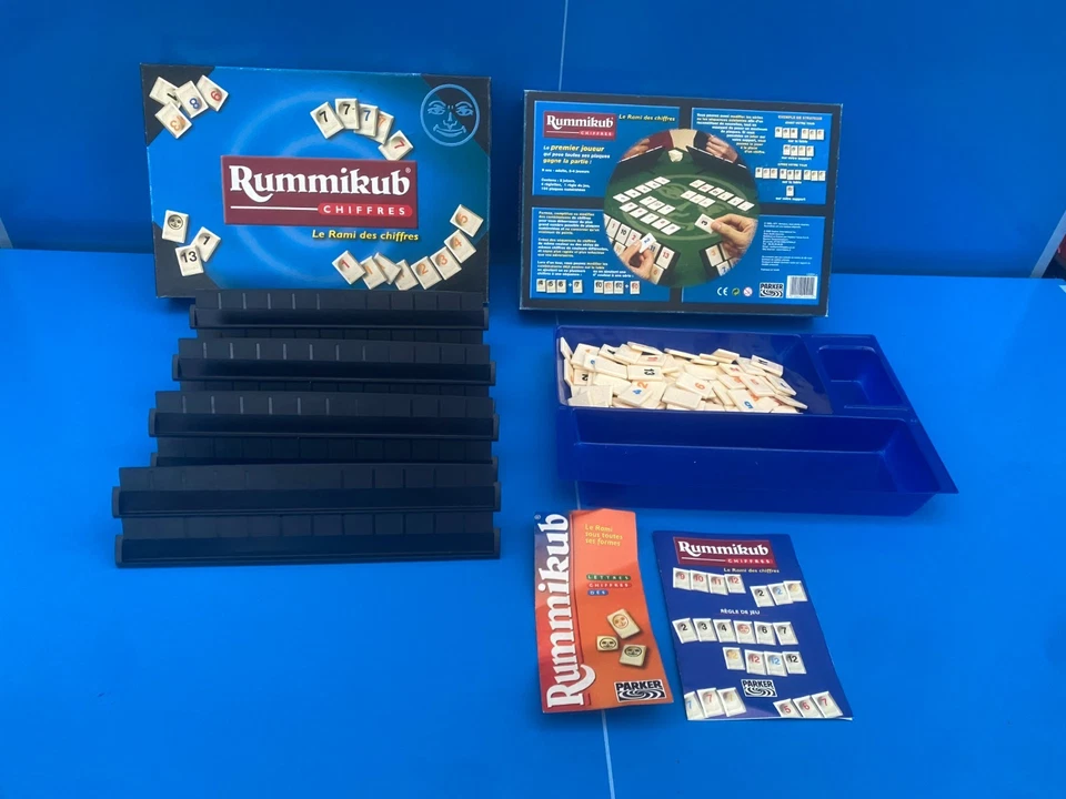 RUMMIKUB LE RAMI DES CHIFFRES JEU DE SOCIETE PARKER N°2 LIV GRATUITE - Photo 1/4