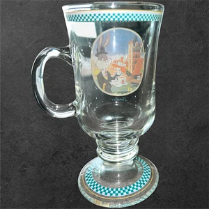 Vintage Bugs Bunny Glas Becher London Motiv Sammler Cartoon Tasse - Bild 1 von 7