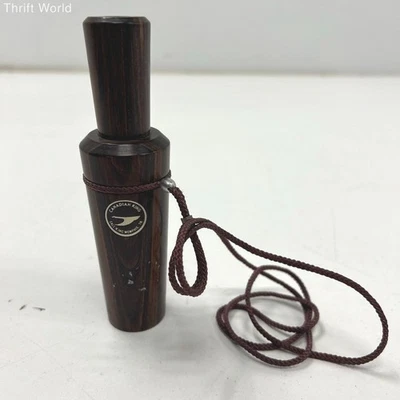 Винтажный Канадский Король Темное Дерево Зов Гуся Охота с Ремнем Мемфис TN - Изображение 1 из 4