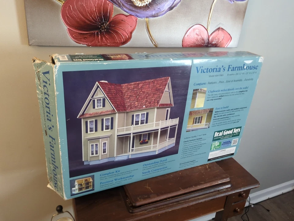 Dollhouse Kit “Victoria’s FarmHouse” by Real Good Toys NIB Doll House - Image 1 of 4