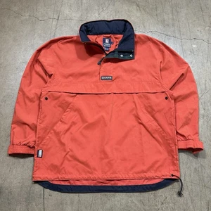 Chaqueta cortavientos vintage Chaps Ralph Lauren para hombre naranja mediana lluvia Y2K años 90’s - Imagen 1 de 10