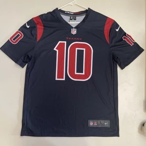 Houston Texans Jersey Mens Large L Blue Deandre Hopkins Color Rush Nike Dri Fit - Picture 1 of 16