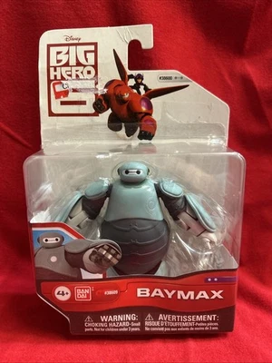 Figura de acción Disney Big Hero 6 2015 Bandai 4" Baymax en armadura azul Foto 1 de 3