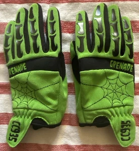Guantes de snowboard estilo dedo tela de araña verde negro M/L - Imagen 1 de 13