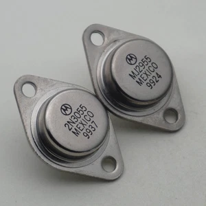 Motorola 2N3055 MJ2955 of NPN Power Transistor 60V 15A TO-3 x 5 Pairs - Picture 1 of 6