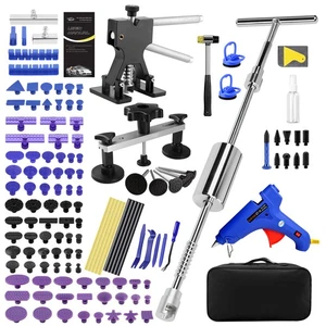 Used PDR Dent Repair Kit Car Push Pull Rods Paintless Tools Set with Hammer - Bild 1 von 2