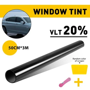20" X 10FT 20% VLT Black Car Home Glass Window TINT TINTING Film Roll TOP - Picture 1 of 7
