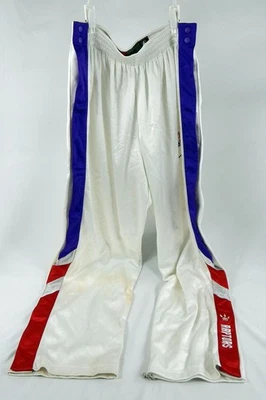 Toronto Raptors #31 Game Used White Basketball Warm Up Pants Size XL 149 - Image 1 of 4
