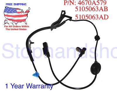 Sensor de velocidad de rueda ABS para conductor trasero izquierdo Mitsubishi Lancer Outlander Jeep Foto 1 de 3