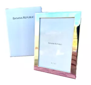 NEU Silber Metall Bilder Fotorahmen Banana Republic Verpackt 3,5 x 5 Zoll - Bild 1 von 7