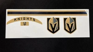 Las Vegas Golden Knights Mini Football Helmet Decal Set - Picture 1 of 1