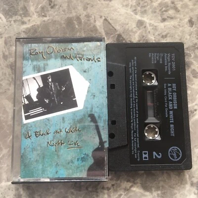 ROY ORBISON & FRIENDS A BLACK & WHITE NIGHT LIVE 1989 CASSETTE TAPE SPRINGSTEEN - Image 1 of 2