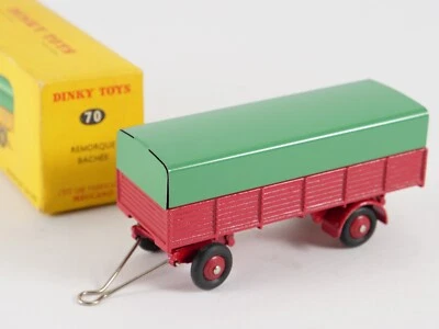 Dinky Toys F 70 Rimorchio Coperto Mai Giocato In Scatola - Immagine 1 di 4