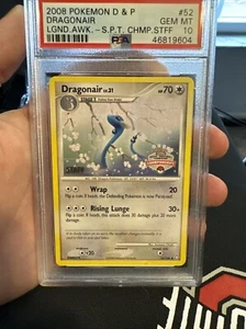 PSA 10 GEM MINT - STAFF Dragonair 52/146 (State Championship) Promo Pokemon Card - Picture 1 of 2