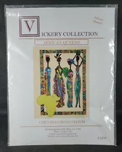 PUNTO DE CRUZ CONTADO Colección Vickery Reinas Africanas Raro #2235 Sello Dañado - Imagen 1 de 7
