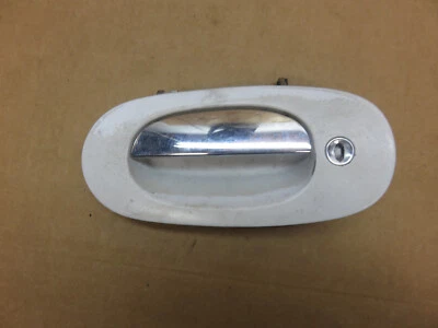 98-03 JAGUAR XJ8 XJR LEFT FRONT DRIVER EXTERIOR DOOR HANDLE WHITE CHROME Foto 1 de 4