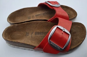 BIRKENSTOCK BIG BUCKLE HIBISCUS MADRID SLIDER SANDALS - UK 3.5, EUR 36 NARROW - Picture 1 of 17