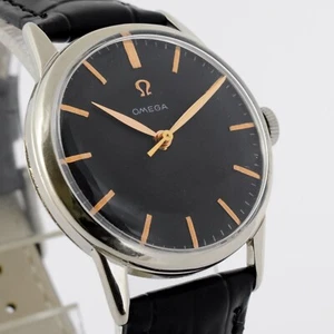 VINTAGE SERVICED OMEGA 1961' AUTHENTIC REF 14714 MANUAL WIND STEEL GENTS WATCH - Picture 1 of 12