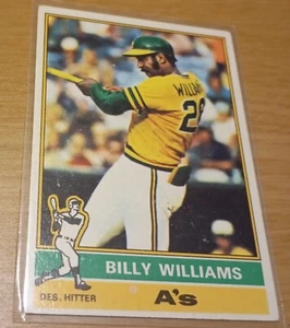 BILLY WILLIAMS Oakland A's HALL OF FAME 1976 Topps - Picture 1 of 2