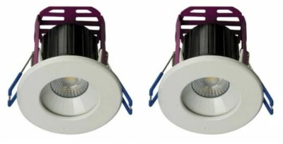 2 x Robus 'Ramada' Dimmable LED Downlights 4000K - 6.7W (White) - Image 1 of 3