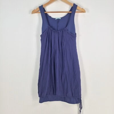 Kookai womens dress size 1 aus 8 bodycon silk overlay blue sleeveless 070280 - Image 1 of 4