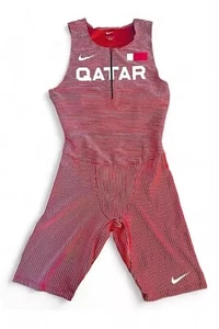 Nike Elite Pro QATAR Track & Field Singlet Speed Suit CI8902-611 Men Size Large - Picture 1 of 12