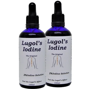 2 x 100ml LUGOLS IODINE 2% Lugol's Original Formula. Pharmaceutical Grade - Picture 1 of 1