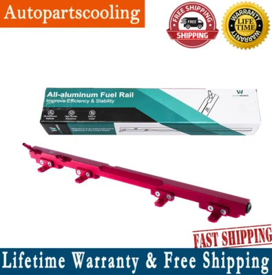 Billet Aluminum Fuel Rail for 1997-2001 2000 Jeep Wrangler Cherokee TJ XJ 4.0L - Image 1 of 4