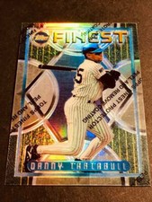 1995 Topps Finest Refractor w/peel Danny Tartabull Yankees #90