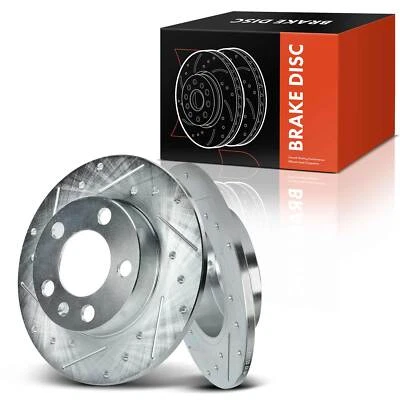 Задний боковой перфорированный тормозной ротор для Volkswagen Golf Jetta 1999-2006 Beetle Audi TT - Изображение 1 из 4