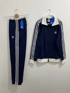 Adidas Originals Beckenbauer Tracksuit Night Indigo White Size L - Picture 1 of 13