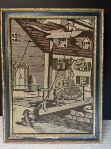 Antique 1920s La France Art Co Jacquard Picture Philadelphia PA - Picture 1 of 11