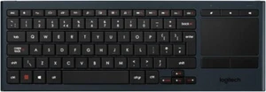 Teclado iluminado de sala de estar Logitech K830 con panel táctil incorporado - fácil acceso - Imagen 1 de 9