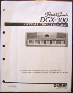 Original Yamaha Overall Circuit Diagram Schematics for DGX-300 Portable Grand - Picture 1 of 1